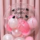 Handmade Small Pink Bows, Paper Butterfly And Golden Ribbon Bow Add Glam To Mom's Gift
