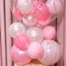 A Bouquet Of Pastel Pink, Metallic White And Latex Pink With White Pearl Stickers Is Perfect For Mom's Gift