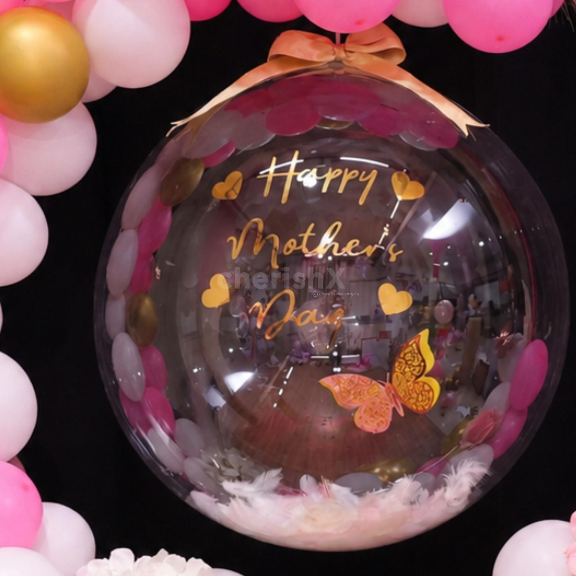 Golden "Happy Mother's Day" Vinyl Sticker Narrates The Reason For The Celebration