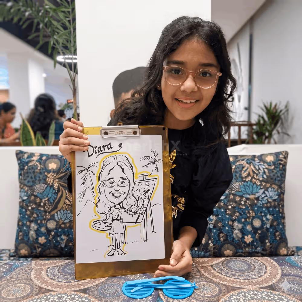 Caricature Artist for kids birthday party