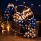 A beautiful blend of four colors - peace, silver, blue, and black - this exquisite decoration is sure to impress your guests.