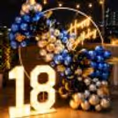 This eye-catching neon-lighting feature is the perfect finishing touch to our beautiful decor, making it a show-stopper for any special occasion.