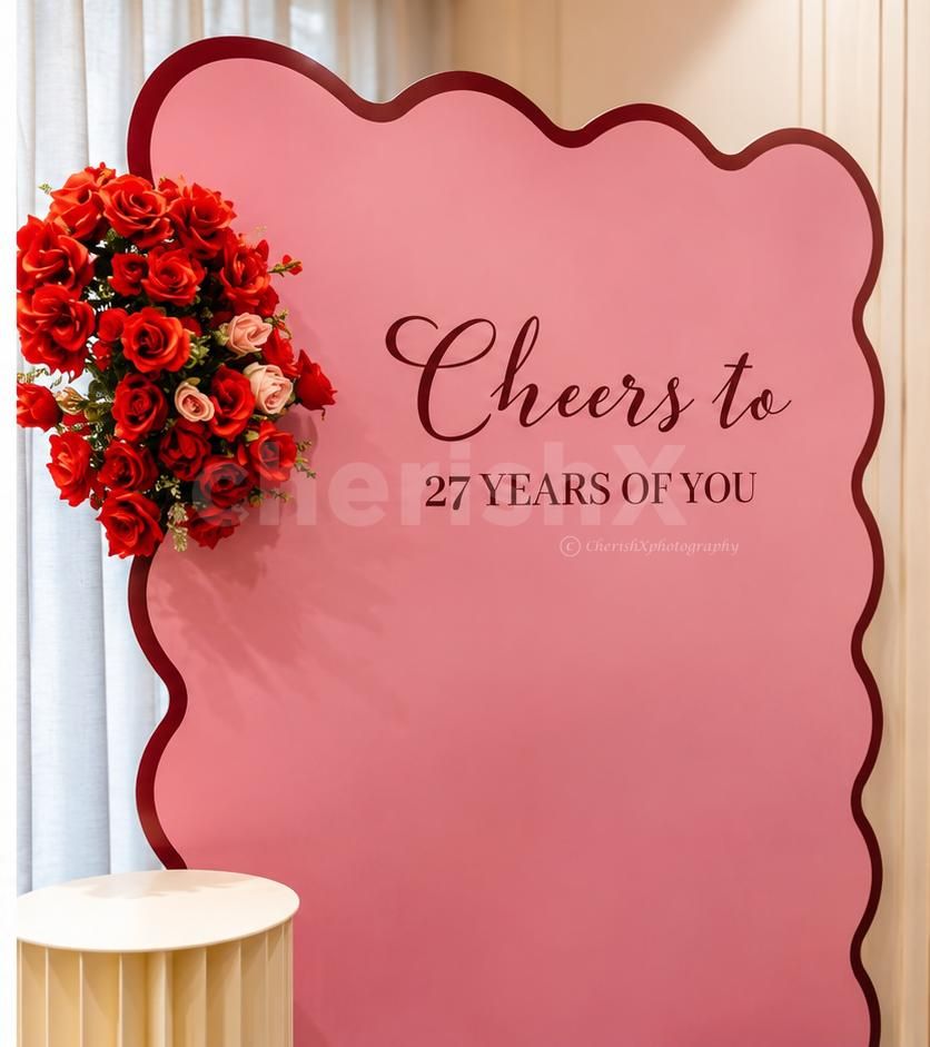 Floral elegance with a touch of pink & red