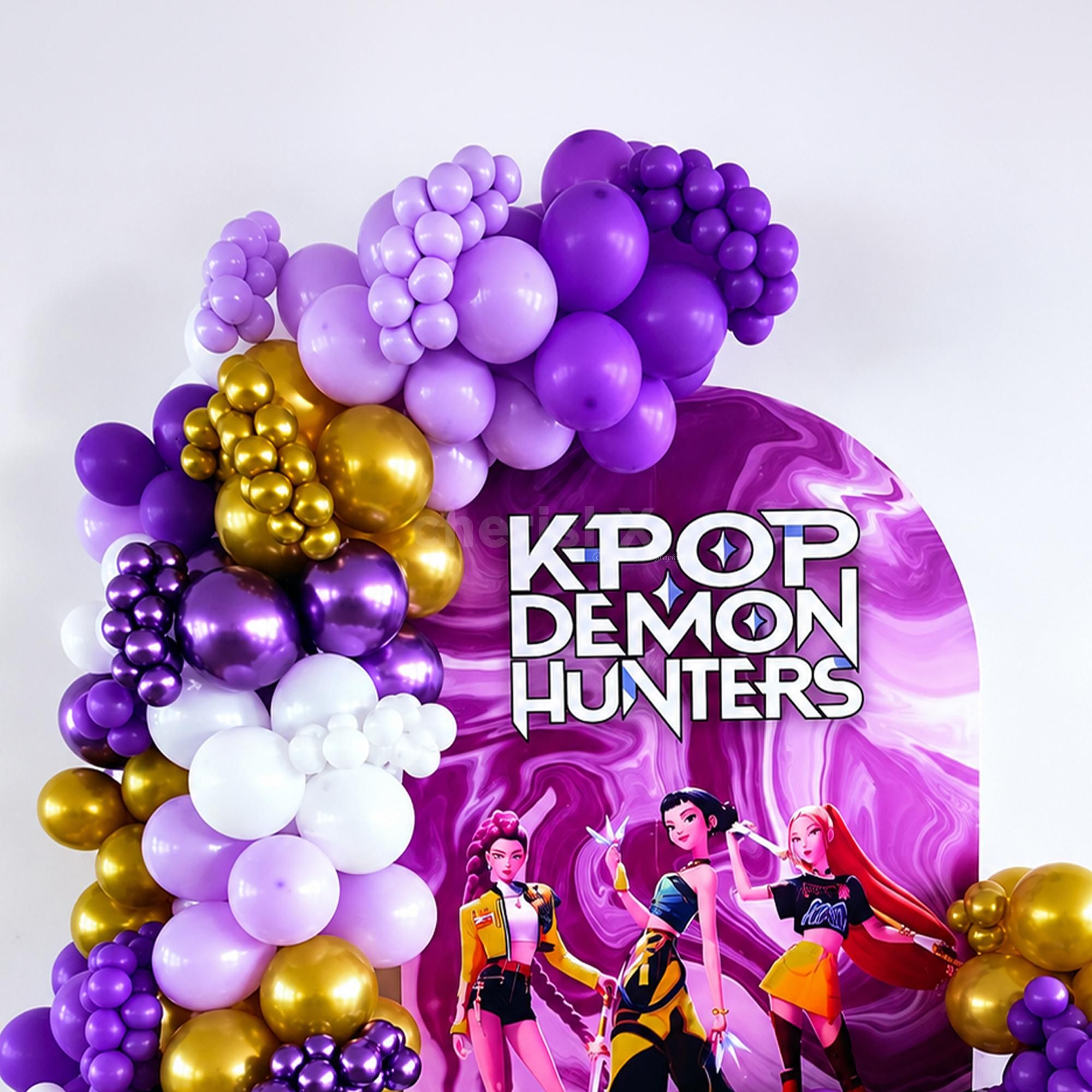 k-pop demon hunters birtdhay decor