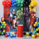 Avenger Face Foil Balloons, And Free-Floating Balloons Ensure The Feel Is Out Of The World.