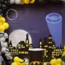 Various Batman Paper Cutouts And Sunboard Cutouts Ensure The Theme Comes To Life Fully.