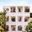 The yellow and off-white flowers add freshness to the proposal decor.