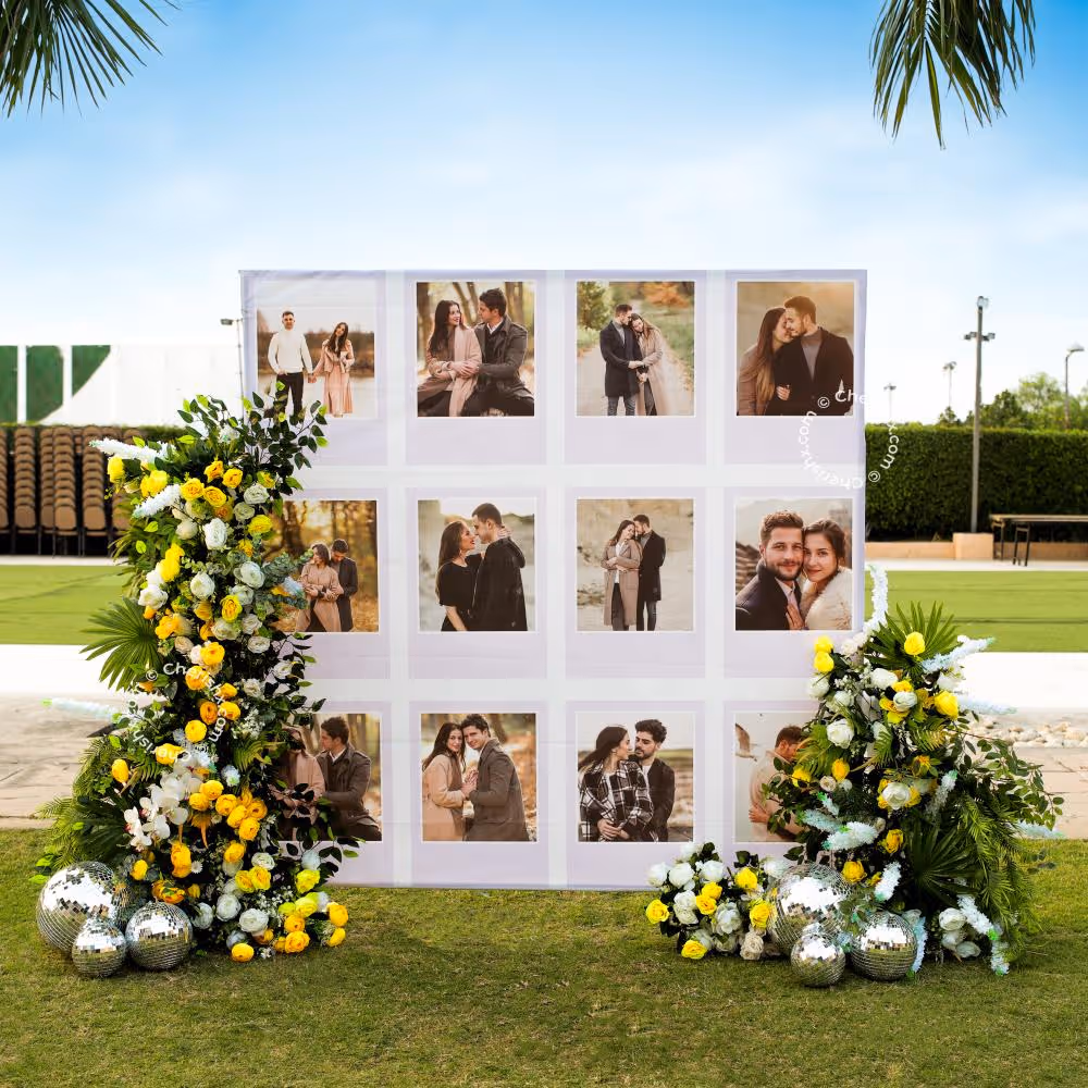 Decoration setup for a proposal that speaks your heart out with pictures