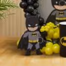 Well- Coordinated Balloons In The Birthday Decor Recreate The Gotham Theme At The Venue.