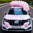 Pink Welcome Baby Cursive And Pink Triangle Bunting Enhance The Emotional Moment.