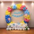 Perfect Colourful Spongebob-Themed Balloon Decor For Kids' Birthday Parties.