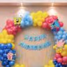 The Frill Curtains At The Back Add Subtle Movement With The Air To The Birthday Decoration.