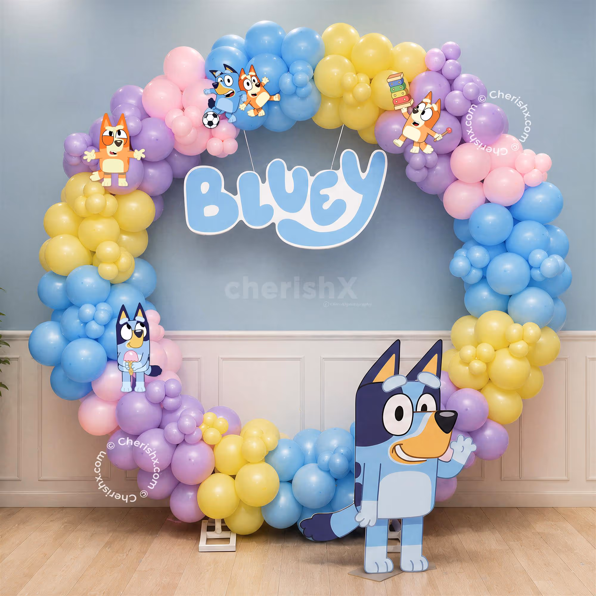 Bluey Birthday Ring Decor