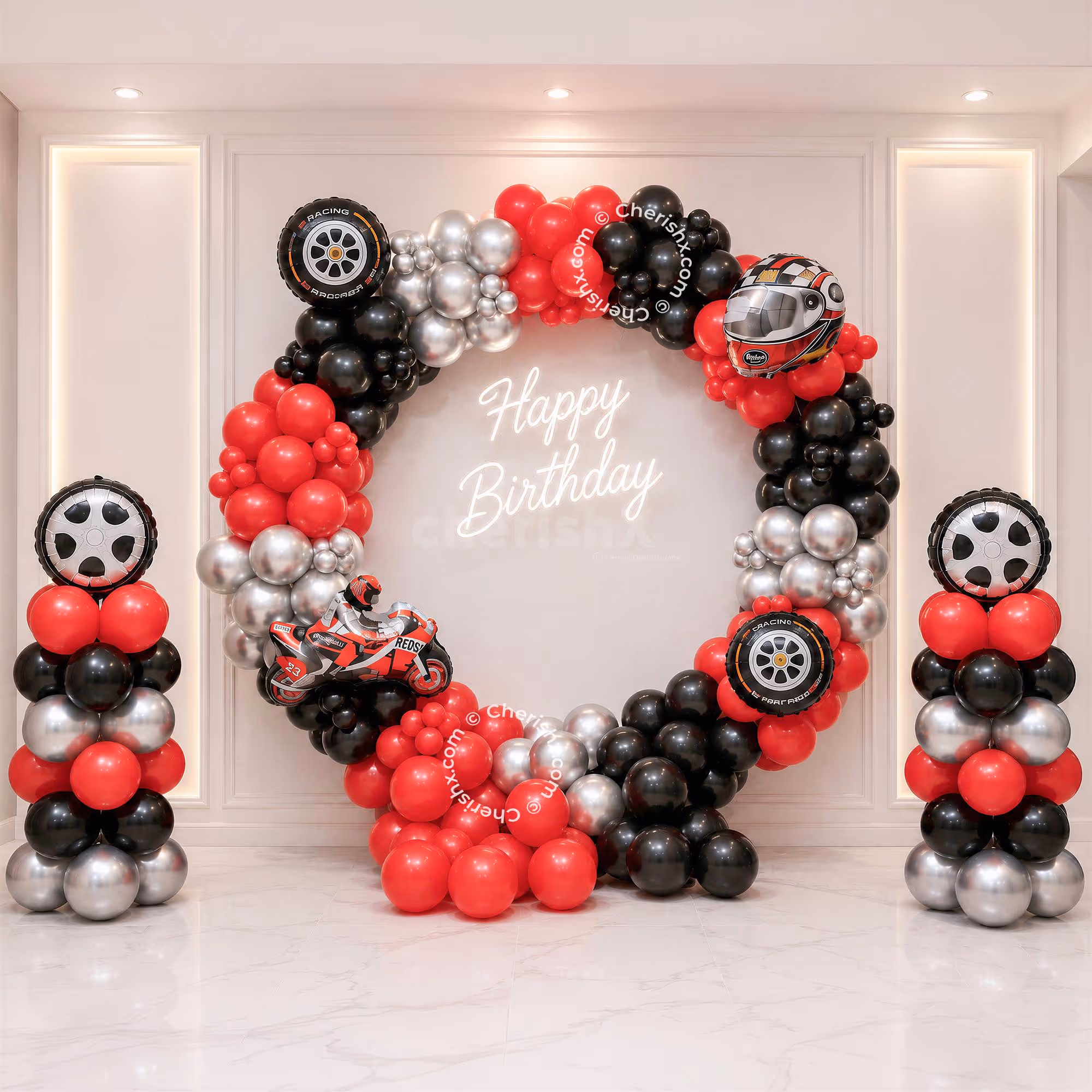 Racing Bike Ring Decor