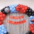 5 Car-Themed Foil Balloons Add A 3d Touch To The Birthday Decor.