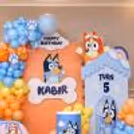 There was also floor flex‚ balloons‚ and little Bluey themed decoration details to make the experience feel like a celebration․