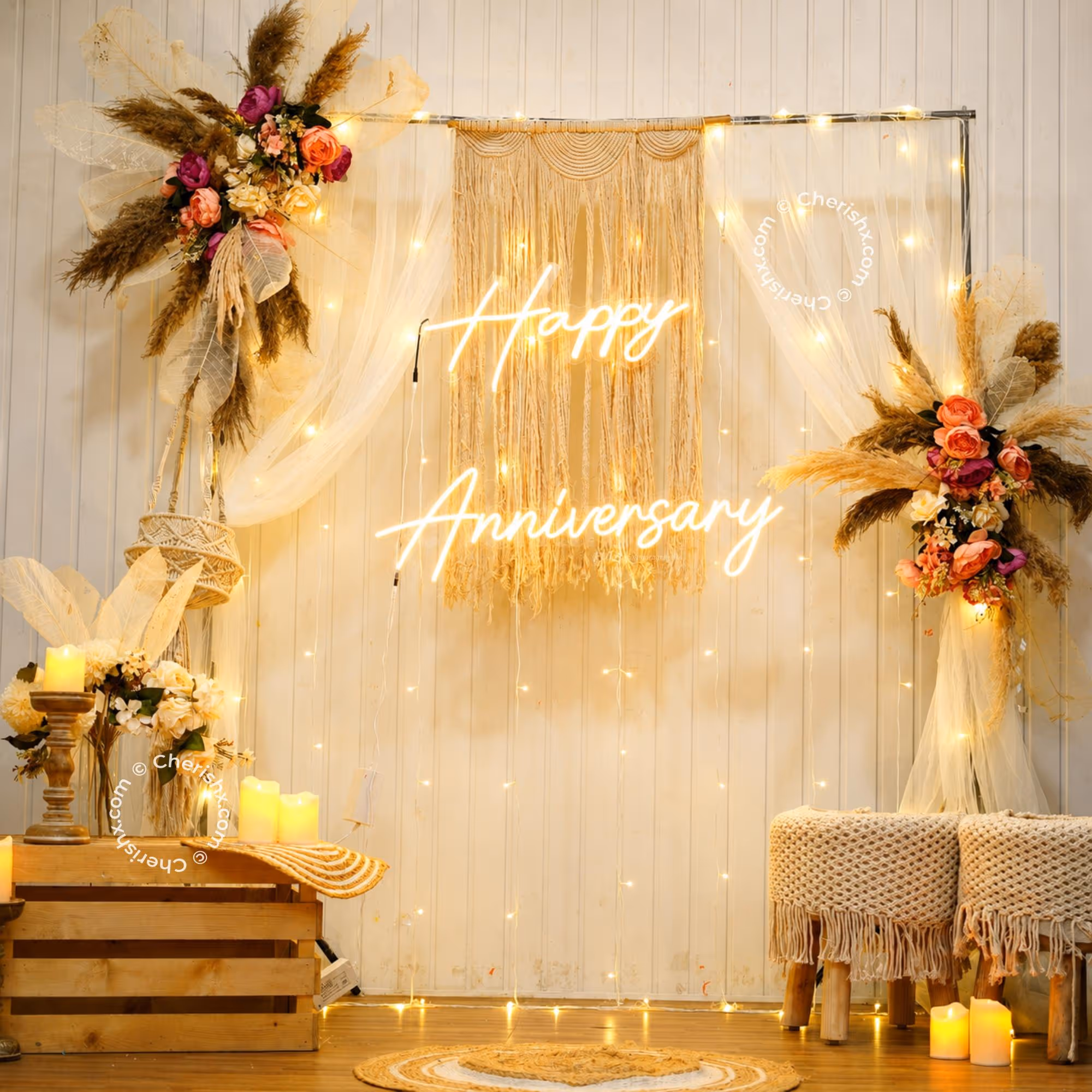 Boho Bliss Anniversary Decoration
