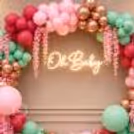 A glowing setup that celebrates the joy of a new member arriving