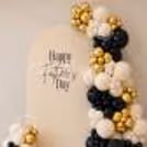 A Festive Arrangement Mixed With Star-Shaped Foil Accents.