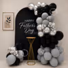 Decorative Arrangement With Chrome Accents And A Curved Panel For Father’s Day.