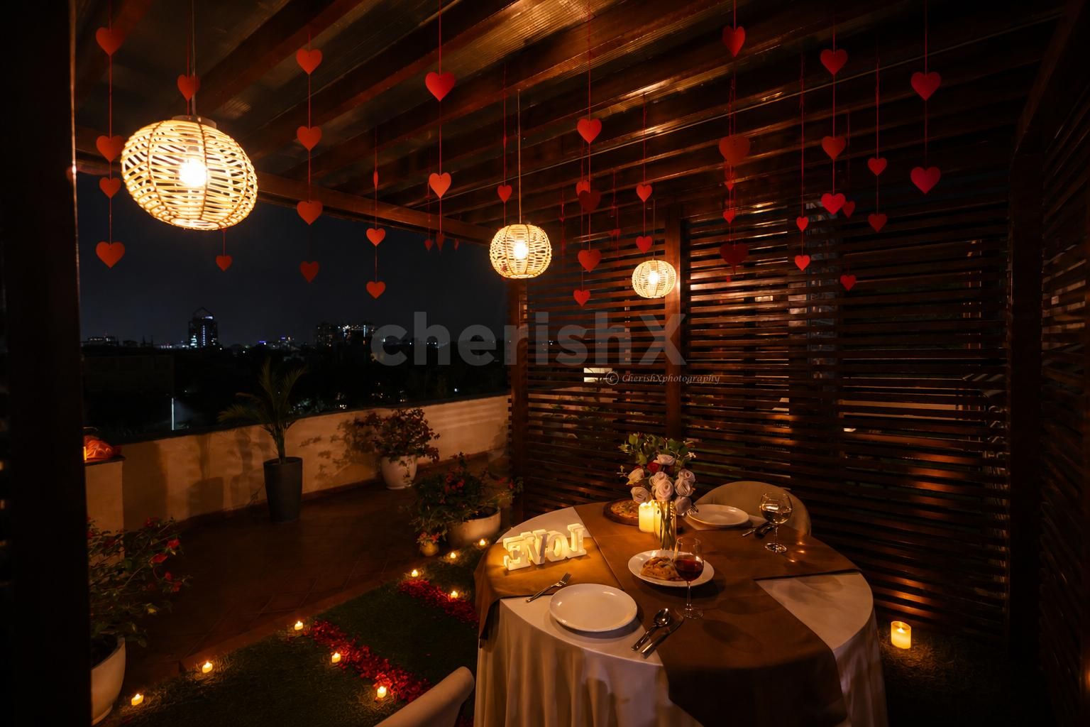 A Private Butler Is Available For Perfect Table Service Of The Couple During Dinner.