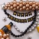 Whiskey & Wine Glass Foil And Metal Balloon Decor For Unforgettable Dad’s Day.