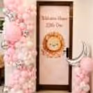Funny Balloon Arch And Pillar Design For A Warm And Happy Homecoming Party.