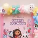 Gabby’s Dollhouse Pastel Balloon Garland Wall For Kids Birthday Party.