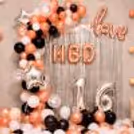 Star, Confetti and love cursive balloons for your balloon room decoration.