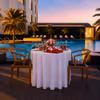 Romantic Poolside Candlelight Dinner for Couples with Luxury Dining Experience