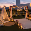 boho themed proposal setup under the stars in gurugram