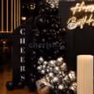 Personalized message backdrop sets the mood of elegance