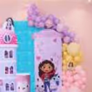 Background Element With Dollhouse Style, Rose Gold Number Balloon And Cat Cutout For Pastel Party Decoration.
