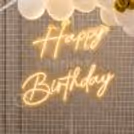 White And Golden Mesh Birthday Ring Decor — photo 5