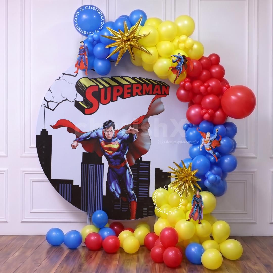 Superman Themed Flex Ring Backdrop