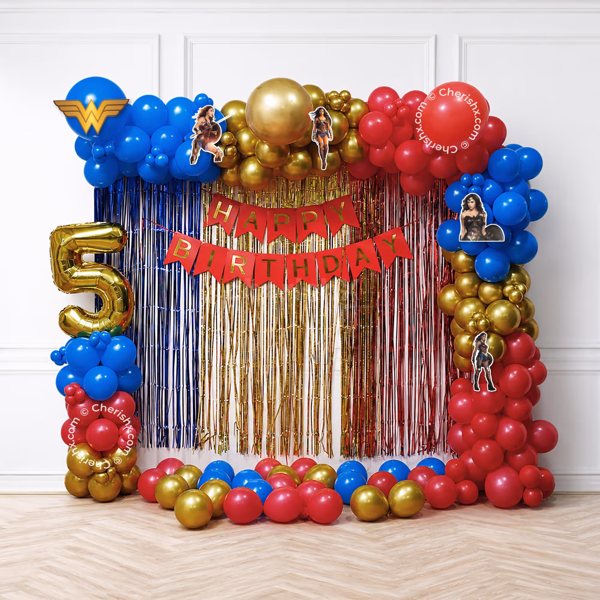 Wonder Woman Shimmery Birthday
