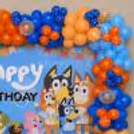 A Themed Balloon Arch Around The Flex Gives An Effortless Décor Upgrade For A Birthday Party.