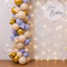 Colorful balloons and a Greek Table to level up a lame birthday venue