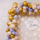 Announce your age amid birthday’s colorful balloons and fairy lights’ glow