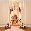 Lotus arch backdrop setup