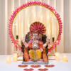 DIY Lotus Theme Ganpati Decoration for Home