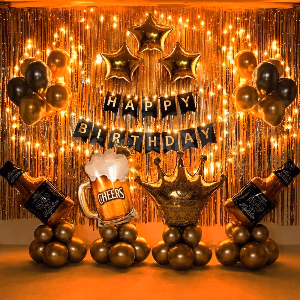 Drinks theme Birthday decoration for husband
