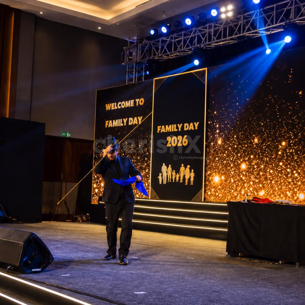 Magical tricks, stage magic show