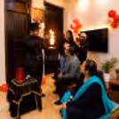 Birthday magic show with illusion tricks and interactive entertainment.
Semi-illusion Magic Live with professional party entertainment set up and audience involvement.