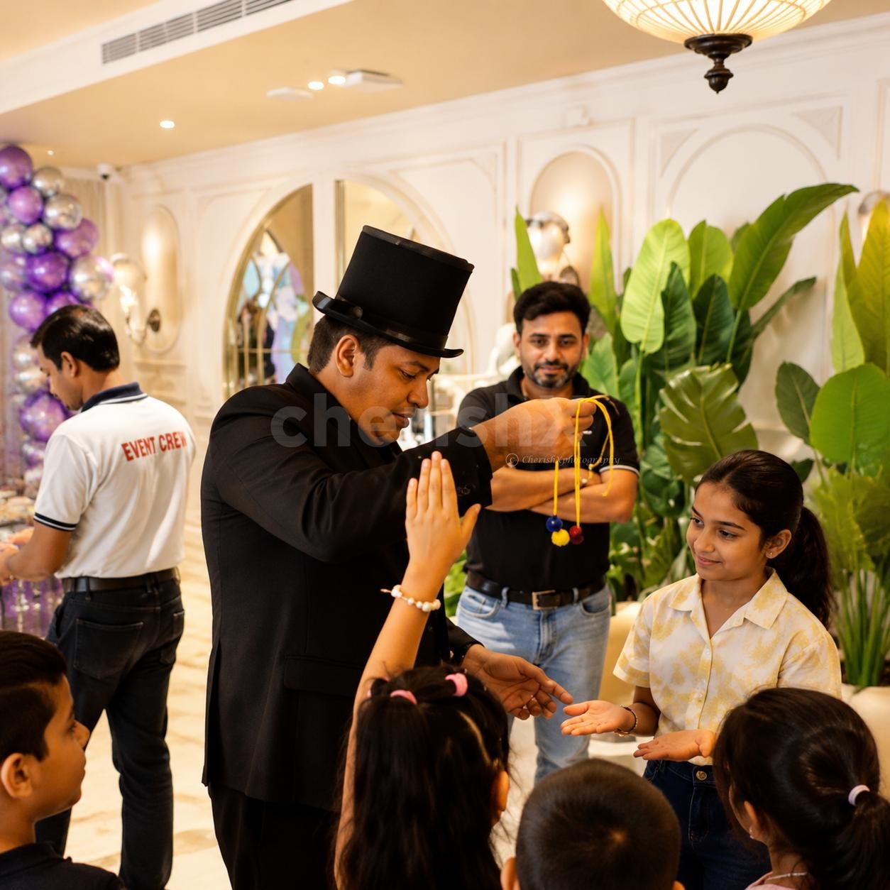 interactive magic show for family events