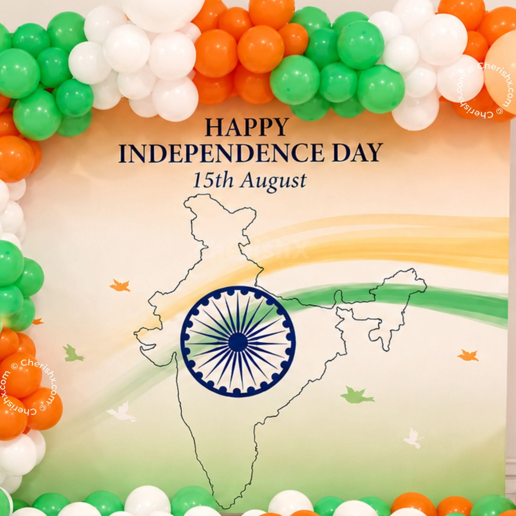 Patriotic Independence Day décor perfect for office and event celebrations