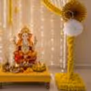 Elevate your Diwali or Navratri décor with our Garland-themed backdrop, a versatile beauty that adapts to any celebration.