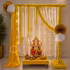 Embrace the festive spirit with vibrant garlands and fragrant jasmine strands, infusing your home with vibrant positivity and joy.
