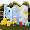 Attractive Birthday decor in soothing colors with a sun board name board