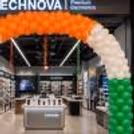 Independence Day Event Festive Ribbon Entrance Decoration and Colourful Balloon Arches.